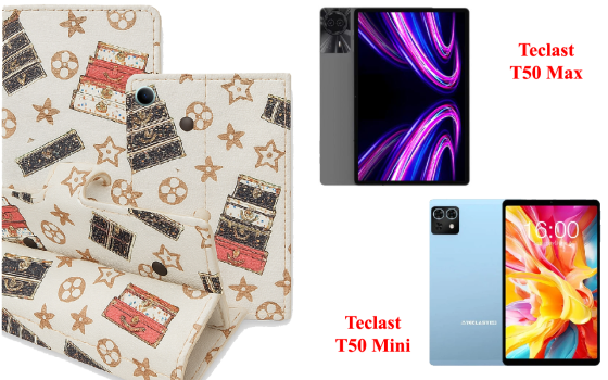 Книжка-трансформер для планшета Teclast T50 Max, Teclast T50 Mini, колір Black Lyi White Київ