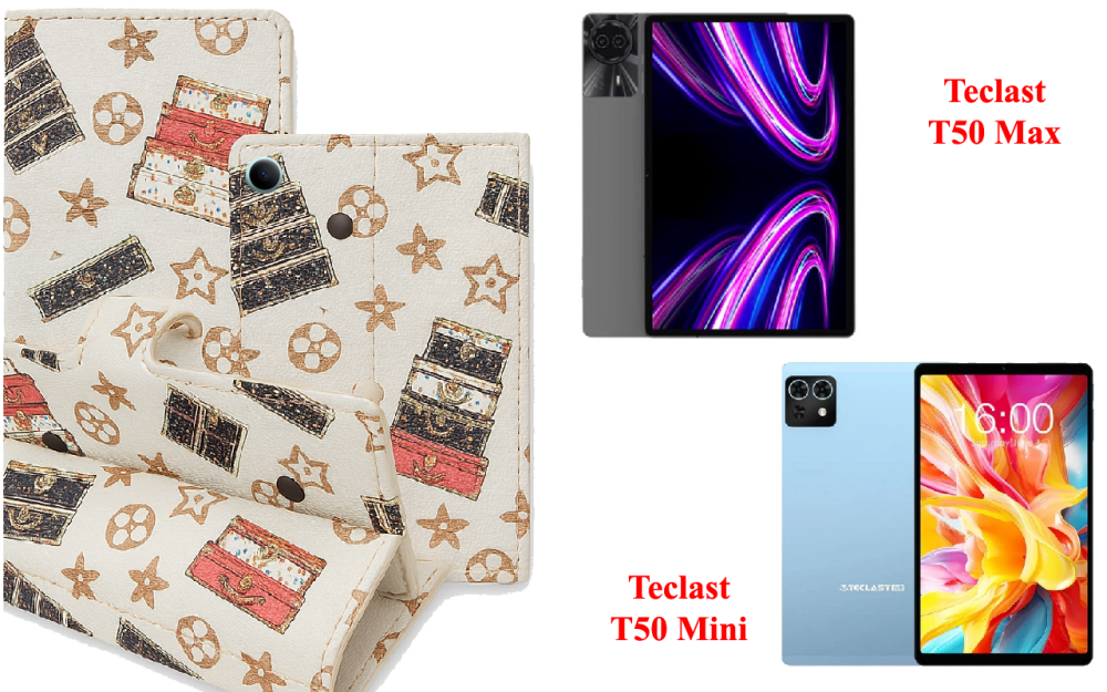 Книжка-трансформер для планшета Teclast T50 Max, Teclast T50 Mini, колір Black Lyi White Київ - фото 1