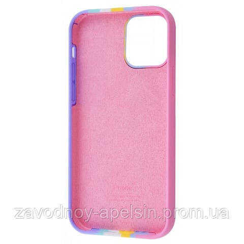IPhone 12 pro max Чехол Радуга Silicone Case (rainbow) Одесса - изображение 3