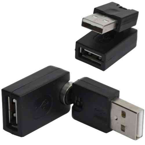 Перехідник , штекер USB A - гніздо USB А, 360 градусів поворотний Полтава
