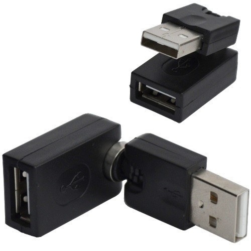 Переходник , штекер USB A- гнездо USB А, поворотный 360 градусов Полтава - изображение 1