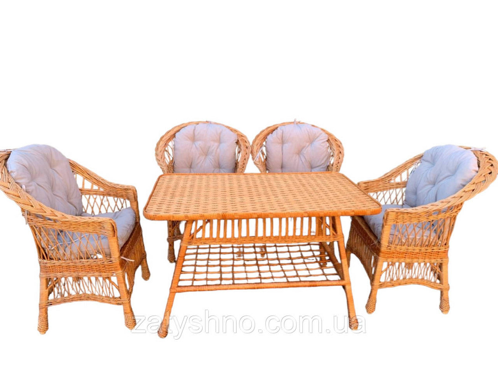 Мебель плетеная натуральная из лозы ан 4 человек Киев - изображение 2