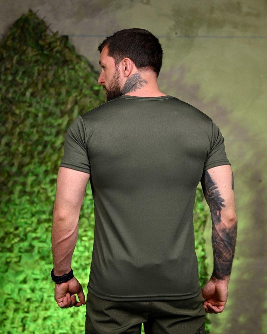 Тактическая потоотводящая футболка Двіжуй oliva ПП7718 Одесса - изображение 3