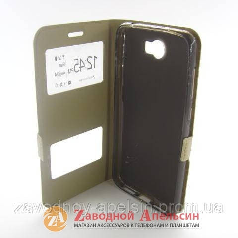 Чехол книжка Huawei Honor 5 Y5-II Smart Case gold Одесса - изображение 3