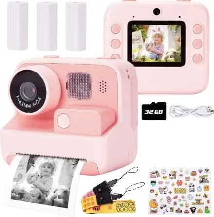 Фотокамера моментальной печати детская Instant Print Camera, 1080P Video for kids Коломия