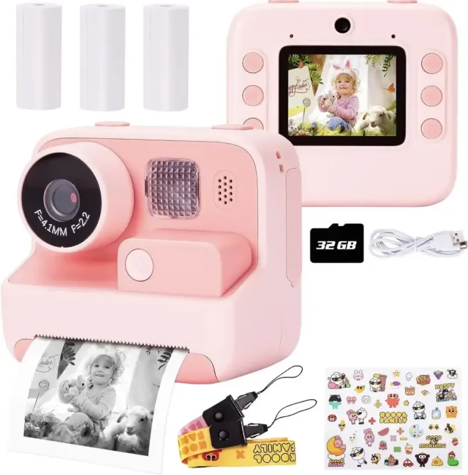Фотокамера моментальной печати детская Instant Print Camera, 1080P Video for kids Коломия - фото 1