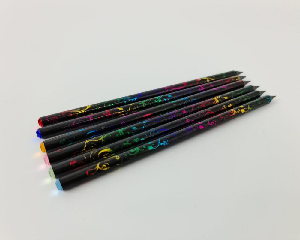 Карандаш  графитный  HB №ST-6149-D (пласт. кругл. корп., со страз.) (1 шт) Харьков - изображение 2