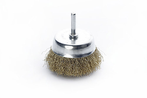 Щітка чаша латуновий дріт 65 мм (дриль) APRO Рівне - фото 1