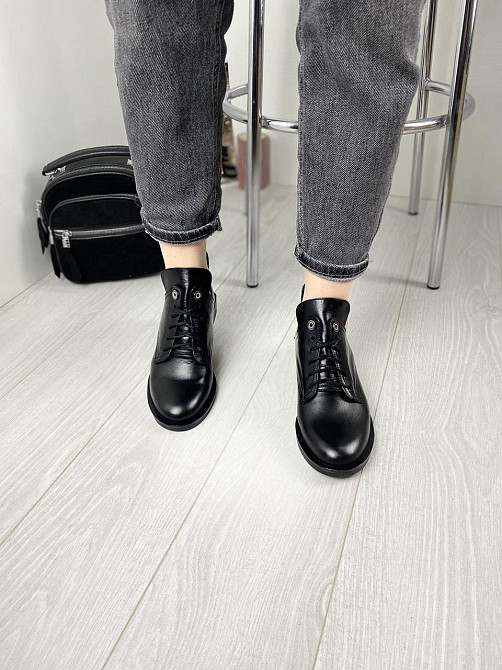 SOTHBY'S Ботильйони жіночі Sothby's чорні натуральна шкіра 36р. (M-1203 3190) Коломыя - изображение 3