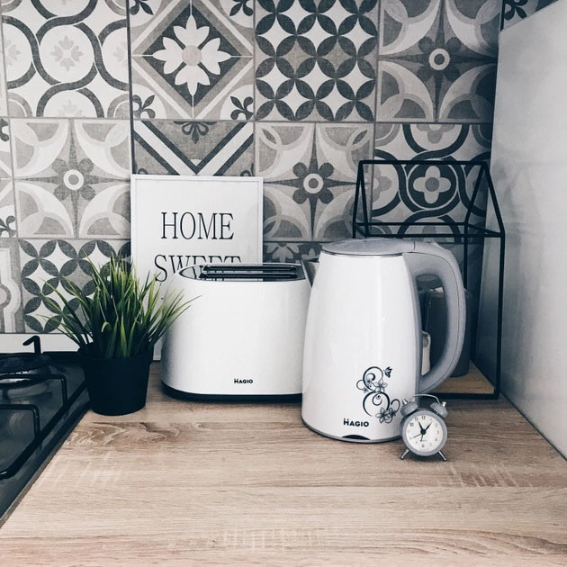 Стильний електричний чайник MAGIO MG-512 1.7 л 1650 Вт, Чайники на підставці, Чайник для дому зручний ZS-81 Івано-Франківськ - фото 7