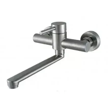 Смеситель настенный для кухни WEZER EKO12-01 нержавеющая сталь (сатин) Киев