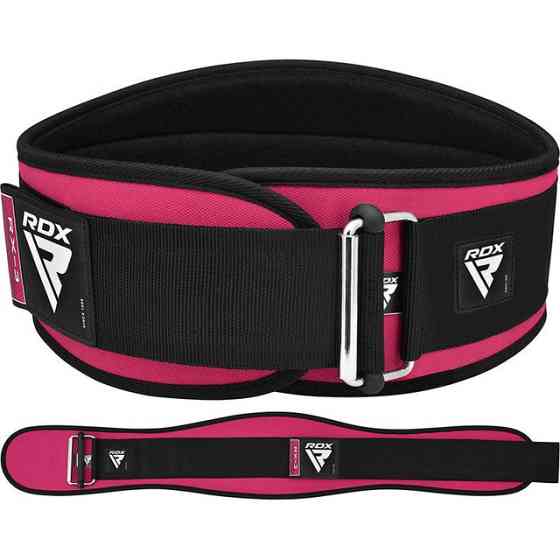 Пояс для важкої атлетики RDX RX3 EVA Curve неопреновий SHARP PINK-XS Кам'янське