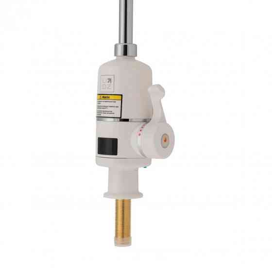 Проточний кран-водонагрівач кухонний для кухні Lidz Warm 056 LDWAR056WCR24984 White / Chrome Харків