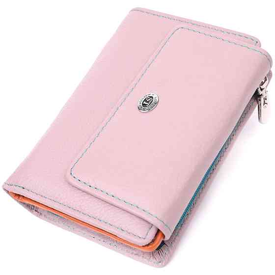 Модний гаманець для жінок з натуральної шкіри ST Leather 22502 Бежевий Київ