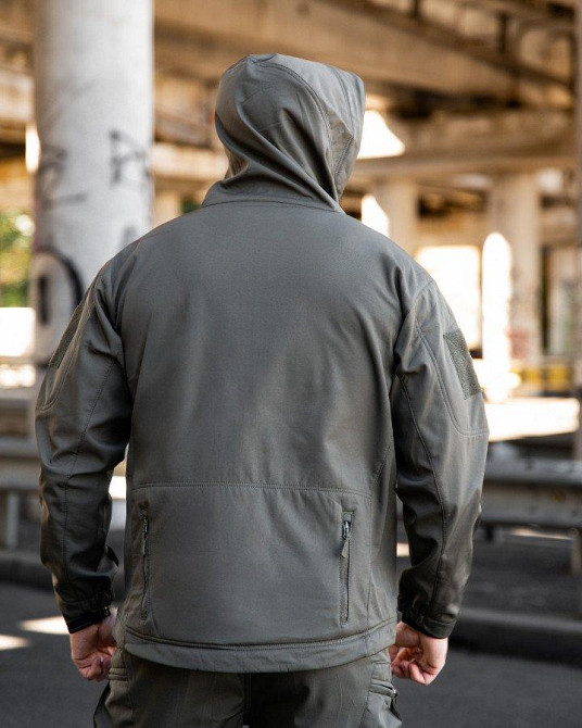 Міська тактична куртка MAXIMUS софтшел light grey ПП7983 Одеса - фото 6
