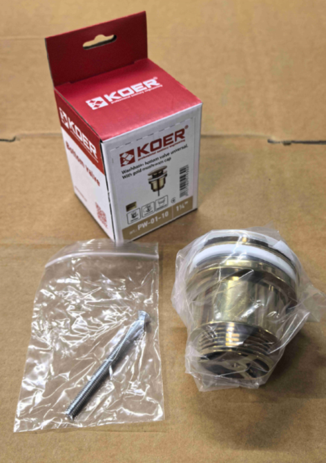 Донний клапан Koer PW-01-10 для умивальника  1 1/4''    ( KR5193 ) 21474 Харьков - изображение 10