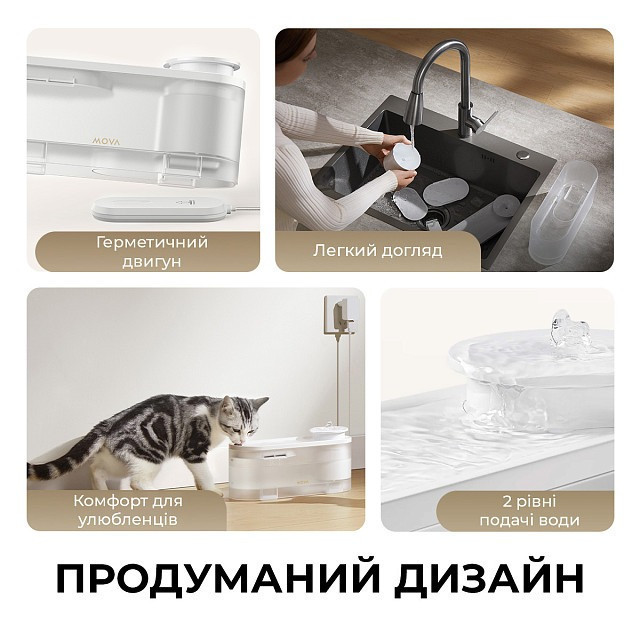 Смарт-поїлка Mova Pet Grooming WF10 Pro (PWB20A) ( 0.7 кг ) Харьков - изображение 1