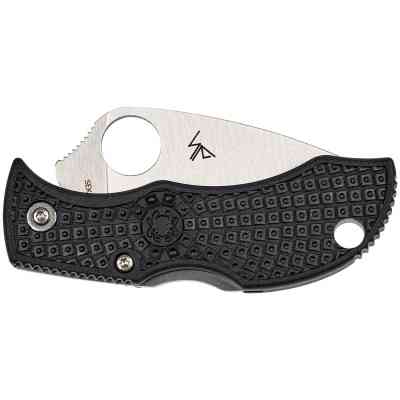Нож Spyderco Manbug Lightweight Leaf Serrated Black (MBKLFS) Винница