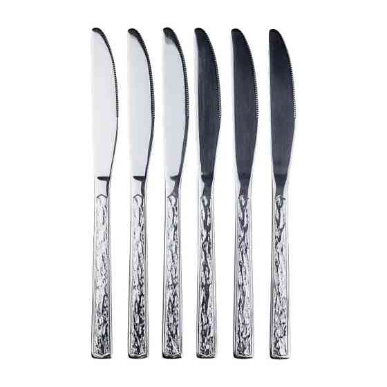Набір столових ножів 6 шт нержавіюча сталь гальванічне покриття столовий набір HP96922 Київ