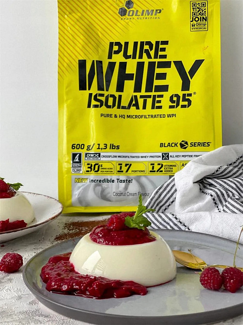 Протеин Olimp Pure Whey Isolate 95 600 г, Strawberry Луцк - изображение 3