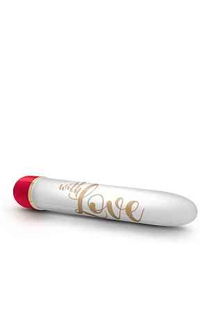 Вибратор Дамский пальчик Blush Love, бело-красный, 14.5 х 2.5 см Sex Aura Киев