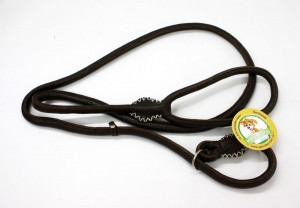 65923 Повідець-зашморг 13мм "ПРЕМІУМ" шкіряний круглий 1.8 м Коричневий Вінниця - фото 1