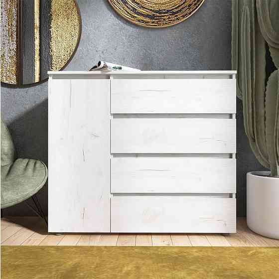 Комод Еверест КЛ-3 Лайт (телескопічні) 105х38х93 см Дуб Крафт білий (DTM-071076) Львів