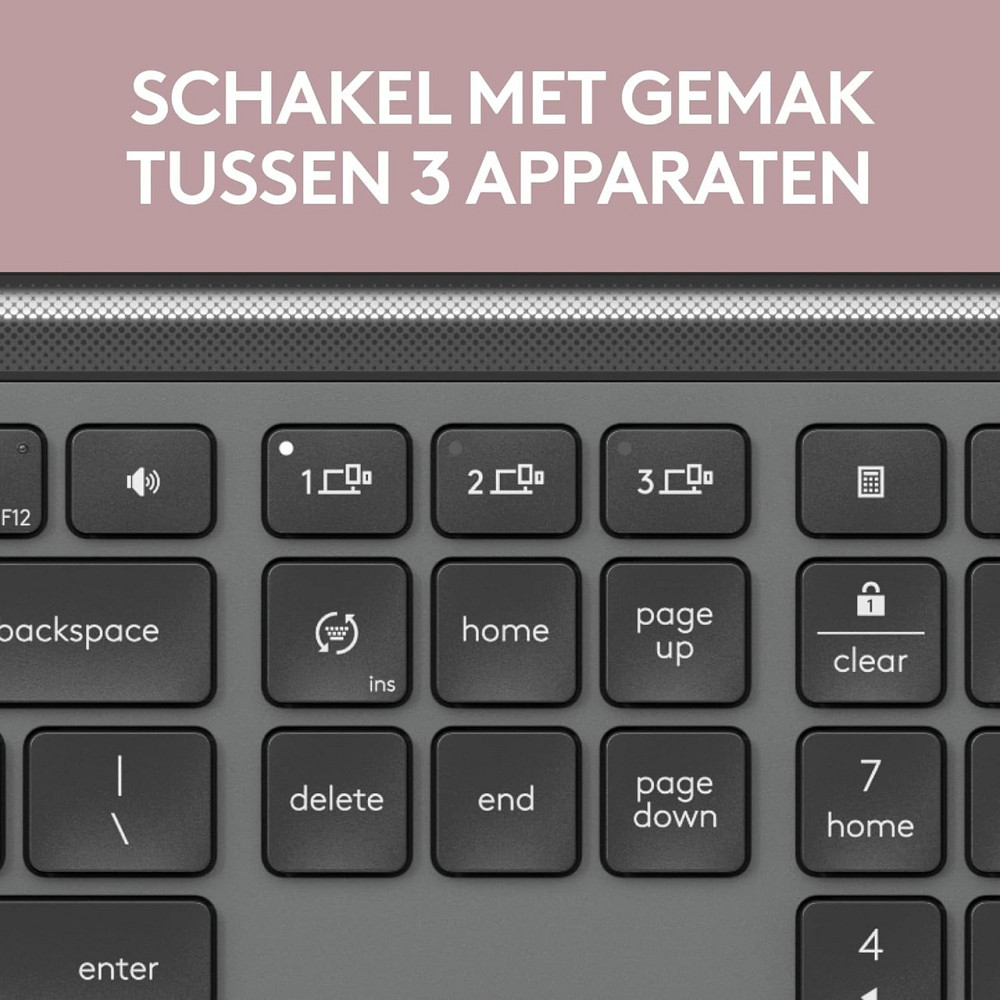 Клавіатура бездротова Logitech Signature Slim K950 US Graphite USB (920-012465) ( Сірий ) Харків - фото 12