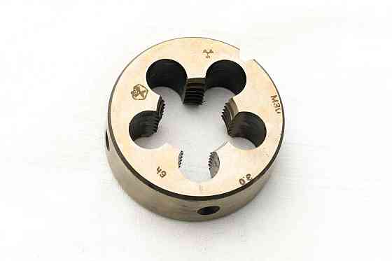 Плашка М1,6 правая метрическая Стандарт — инструмент для нарезания мелкой наружной резьбы Харьков