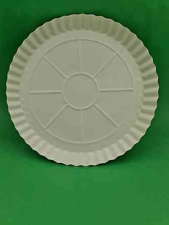 Тарілка паперова під піцу одноразова 275мм біла 100 шт Харків