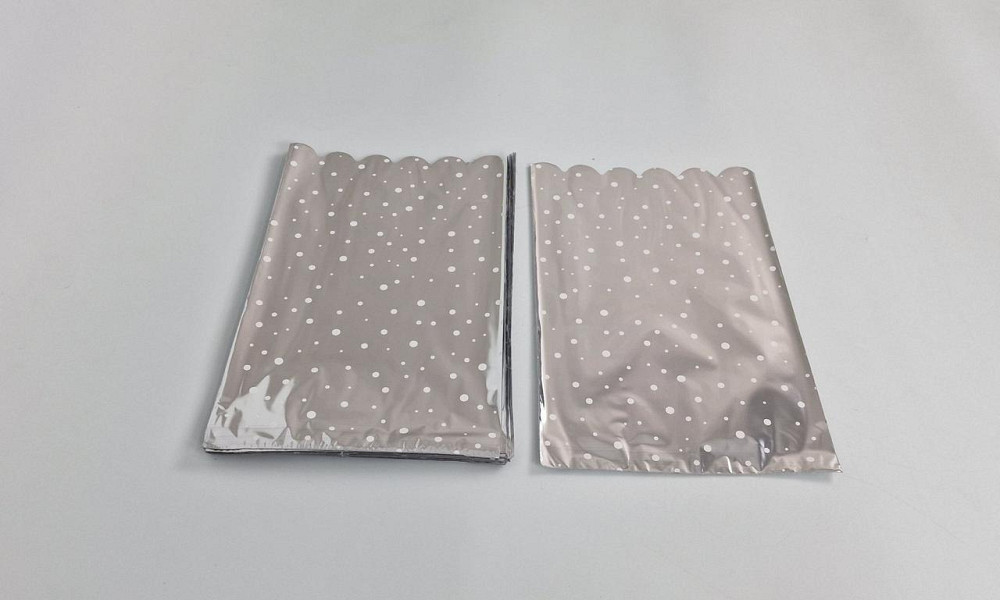 Пакет с рисунком для упаковки подарков   (20*35) №421 (1) фольгированный (ажурный) 