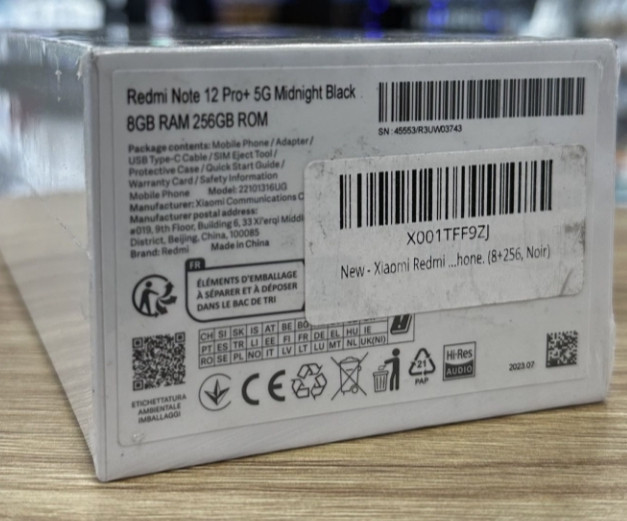 Смартфон: Xiaomi Redmi Note 12 Pro Plus 8/256Gb Black Київ - фото 2