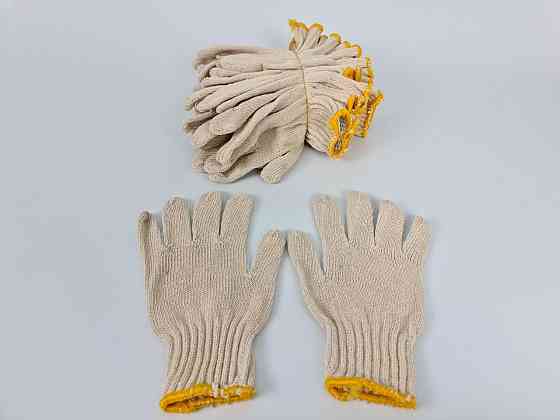 Господарські рукавички щільні Х/Б білі Китай (10 пар) Харків