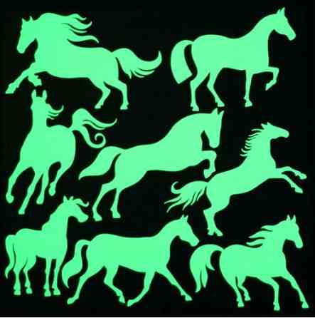 Люминесцентные наклейки 