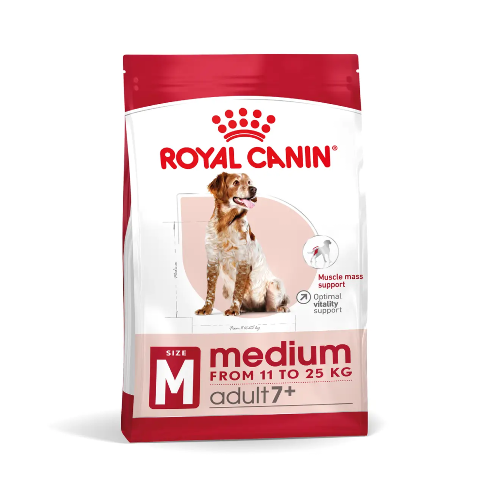 Royal Canin Medium Adult 7+ (Рояв Кенін Медіум Едалт 7+) сухий корм для собак середніх порід від 7 років 4 кг. Запоріжжя - фото 1