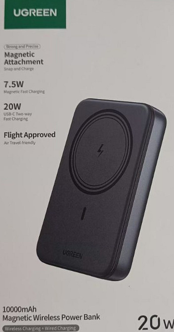 UGREEN Павербанк MagSafe 10000 mAh, 20W, 7.5W. Киев - изображение 5