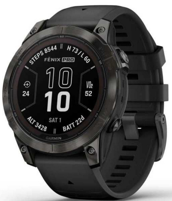 Часы: Garmin Fenix 7 Pro Sapphire Solar Carbon Grey DLC Titanium w.BB Киев - изображение 4