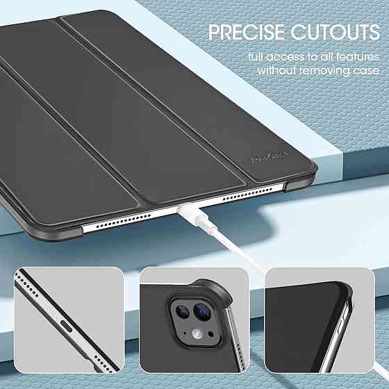 Чехол ProCase для iPad Pro 11″ (M5/M4) 2025/2024 лёгкий тонкий защитный Smart Case чёрный Киев