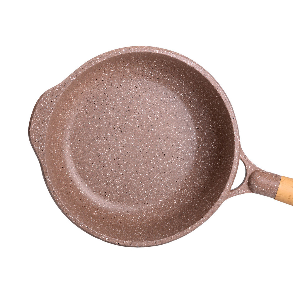 Алюмінієвий сотейник 2,7 л з мармуровим антипригарним покриттям Ø 24 см HP-4-436CO Київ - фото 2