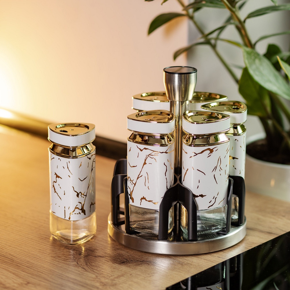 Набір баночок для спецій 6 шт карусель Київ - фото 4