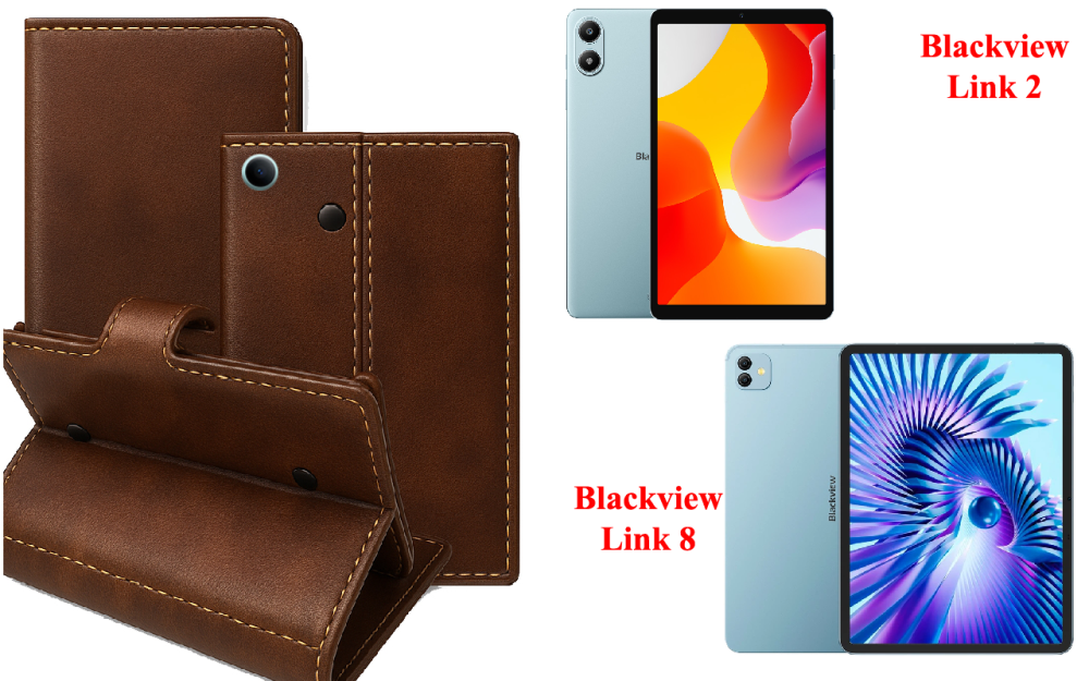 Книга-трансформер для планшета Blackview Link 2, Link 8, цвет Black Buno-Red Киев - изображение 1