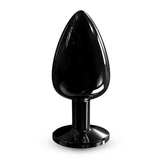 Металлическая анальная пробка с кристаллом Dorcel Diamond Plug Black L Sex Aura Киев