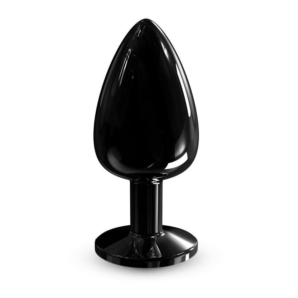 Металлическая анальная пробка с кристаллом Dorcel Diamond Plug Black L Sex Aura Киев - изображение 1