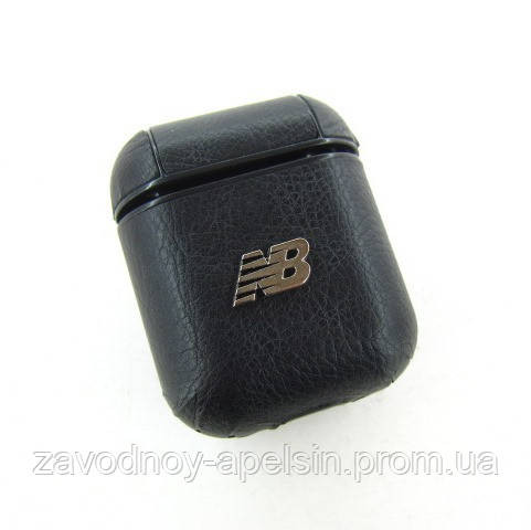 Чехол наушников AirPods 2 кожаный NB Leather Case (черный) Одесса - изображение 1