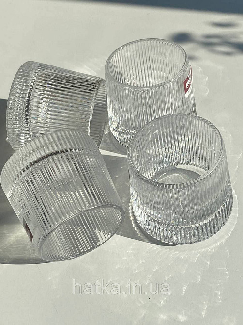 Набір склянок OLens "Ланцелот" 170 мл 6 шт 7х7,5 см товсте скло для дому та ресторанів 102-308 Київ - фото 2