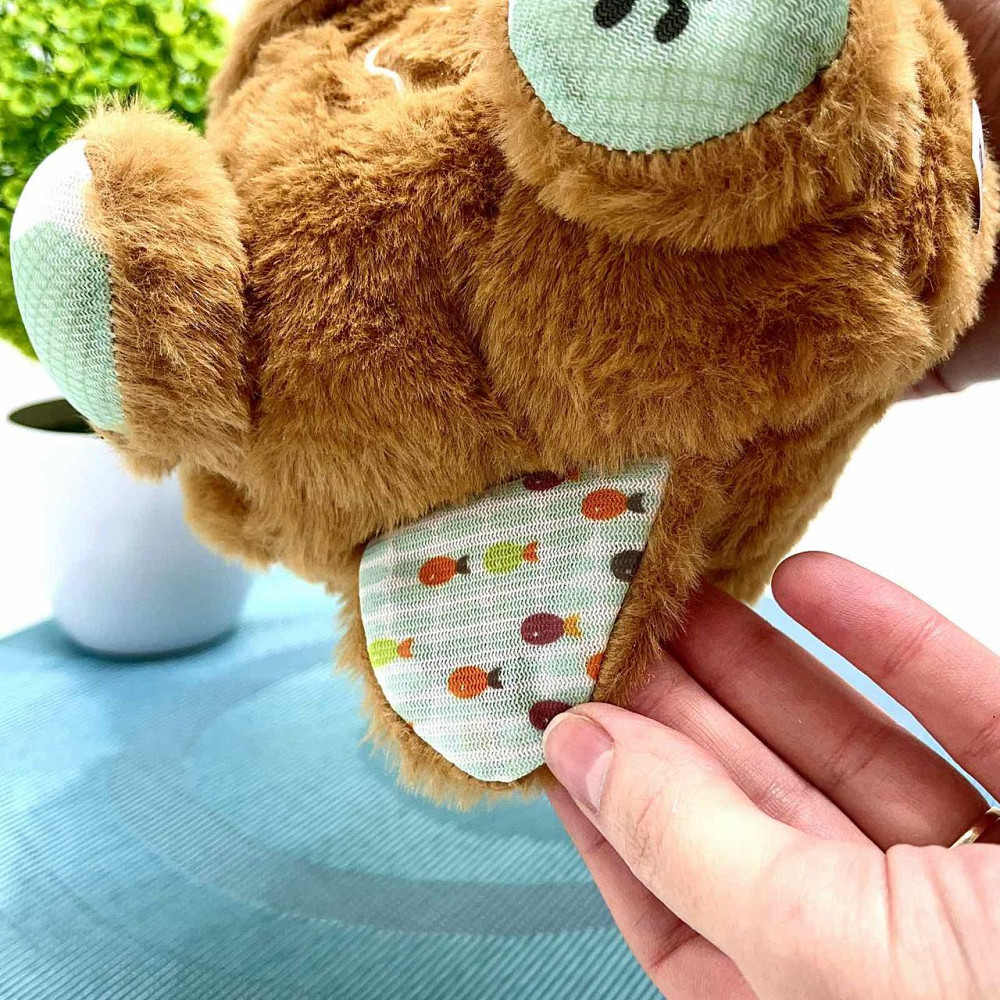 Видра інтерактивна дихає підсвічується сопе та відтворює заспокійливу музику Коричнева (853-1) Чернігів - фото 3