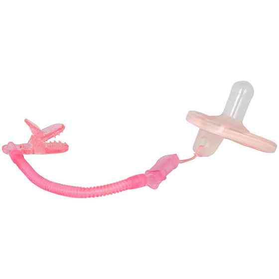 Ланцюжок для пустушки "Спіраль" 3335_рожевий Вінниця