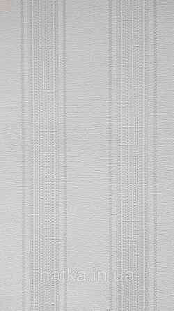 Шпалери вінілові на флізеліні AdaWall Seyyah 1.06х10 смуги широкі структурні біло-блакитні сріблясті Київ