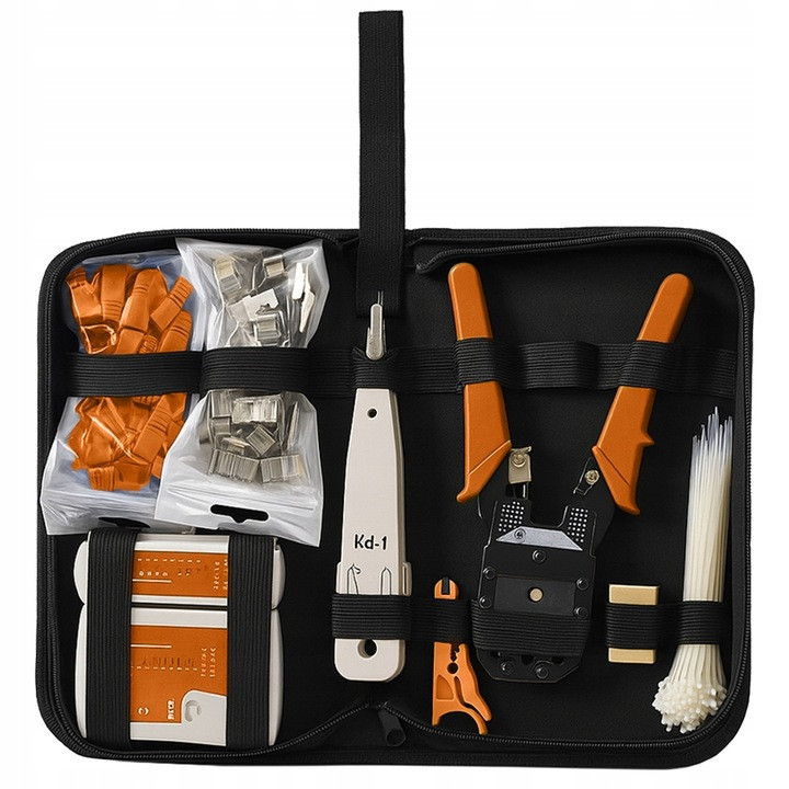 Тестер кабелю RJ45 RJ11, мережевий комплект інструментів 145 предметів Bigstren (25834) Нововолинськ - фото 2