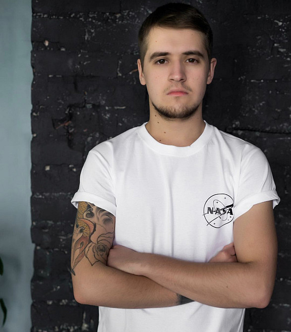 Мужская\Женская футболка с принтом !  NASA Черновцы - изображение 1